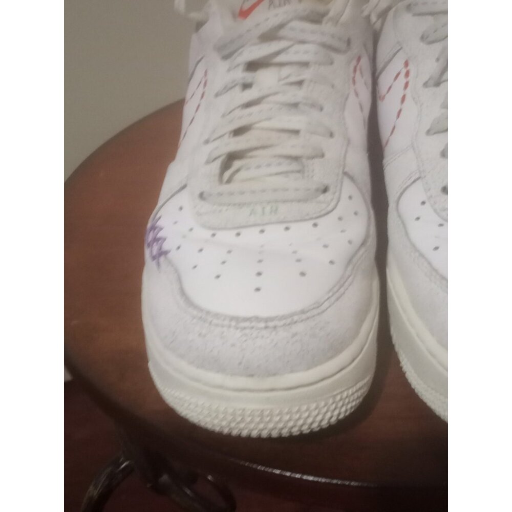 Nike Air Force 1 '07 SE 101 Sneaker Women Size 9.5 White Multi Shoes DX2348-100 - Picture 8 of 13